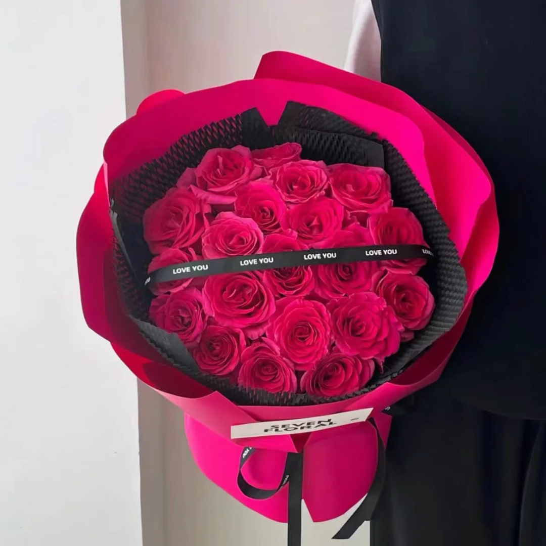 弗洛伊德玫瑰鮮花 Floyd Rose Bouquet香港鮮花即日配送 19/33枝