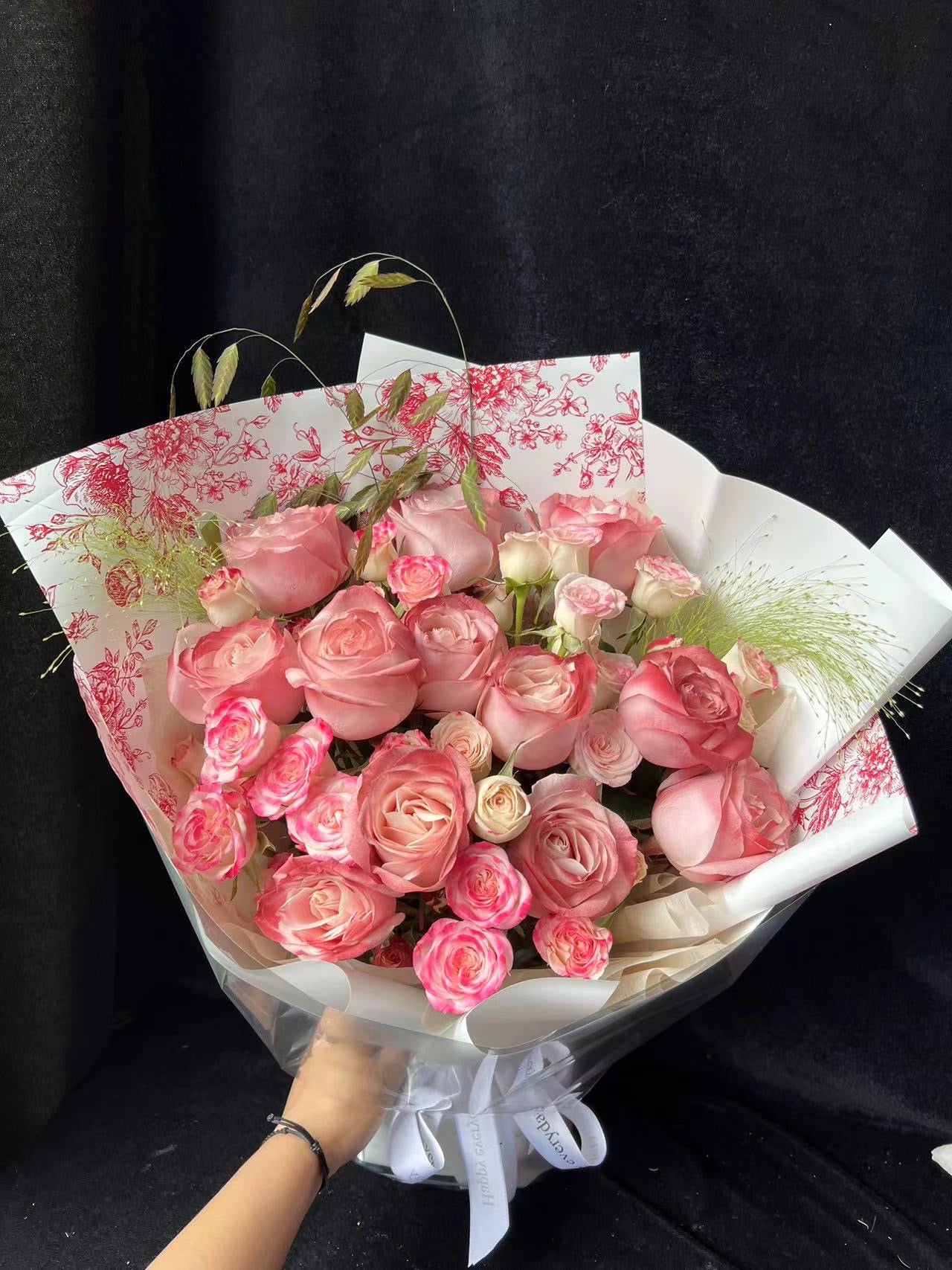 Red Bouquet red roses 粉紅玫瑰 即日鮮花