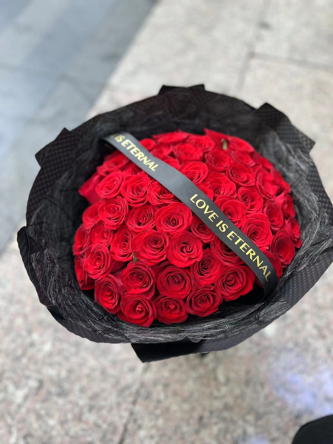 52 Red Roses Bouquet 52朵紅玫瑰花束