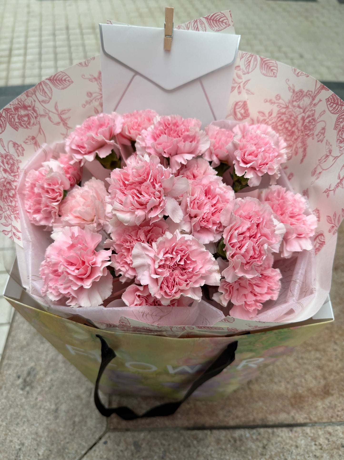 Carnation Bouquet 粉紅色康乃馨花束 母親節鮮花