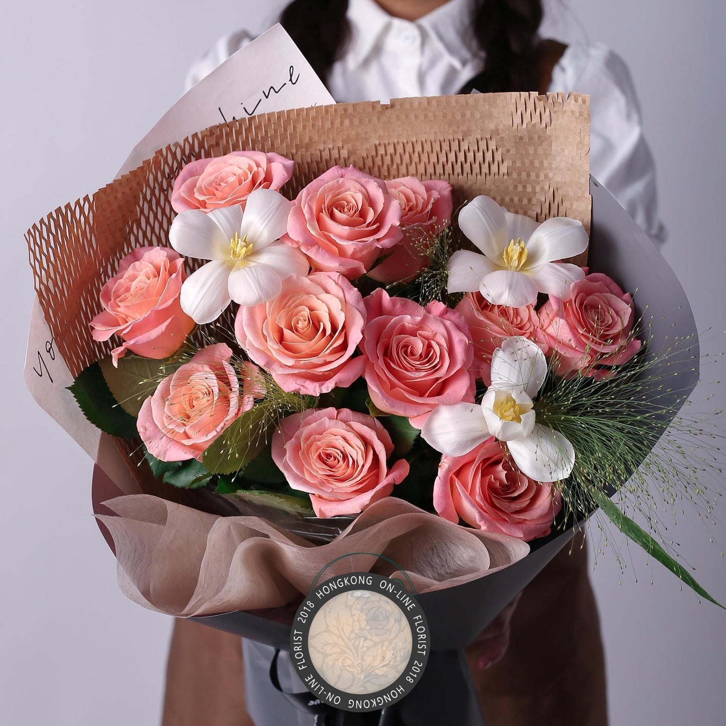 玫瑰鬱金香混搭香港鮮花即日配送