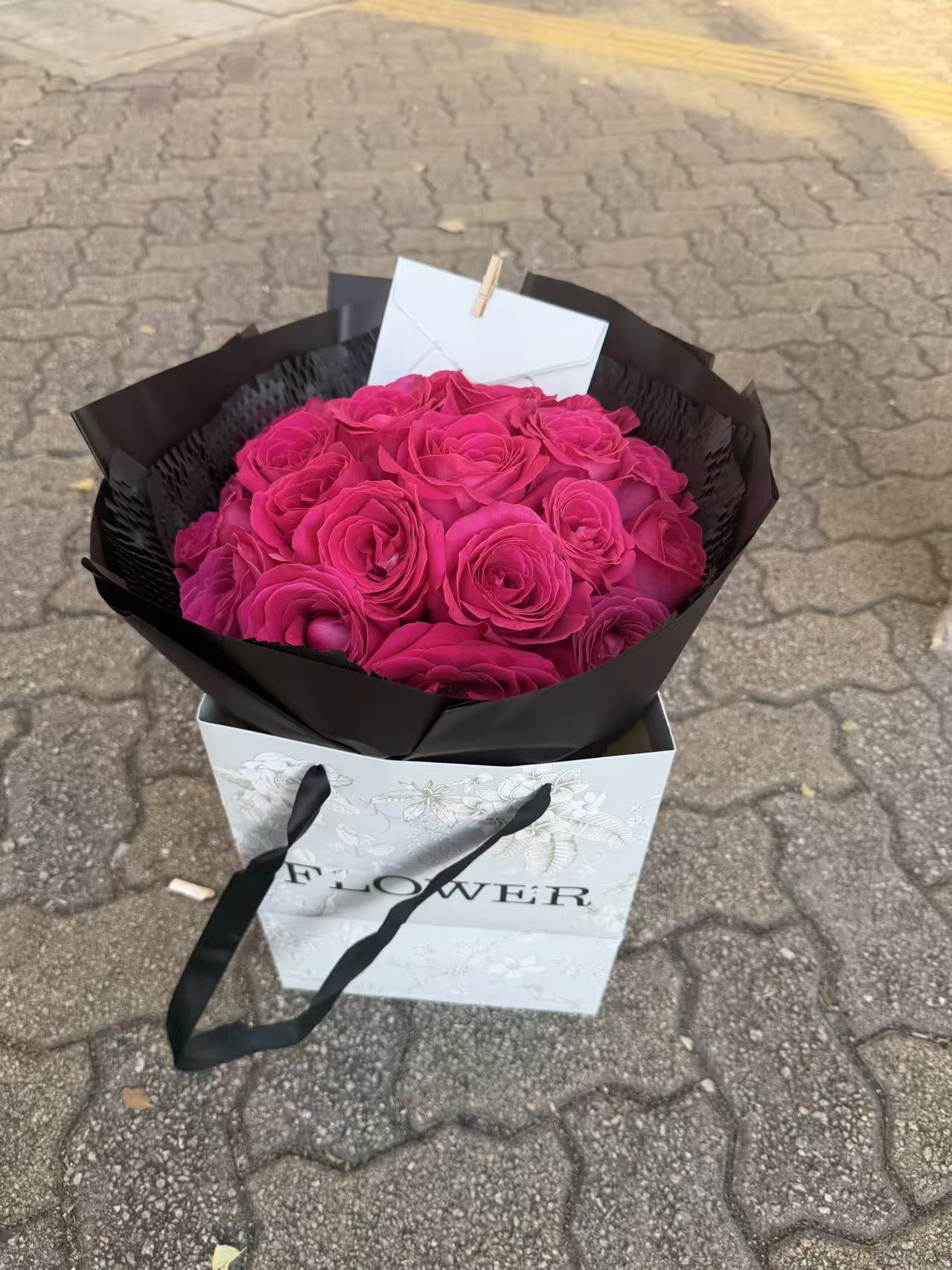 19 stems Freud Rose Bouquet 19朵弗洛伊德玫瑰花束
