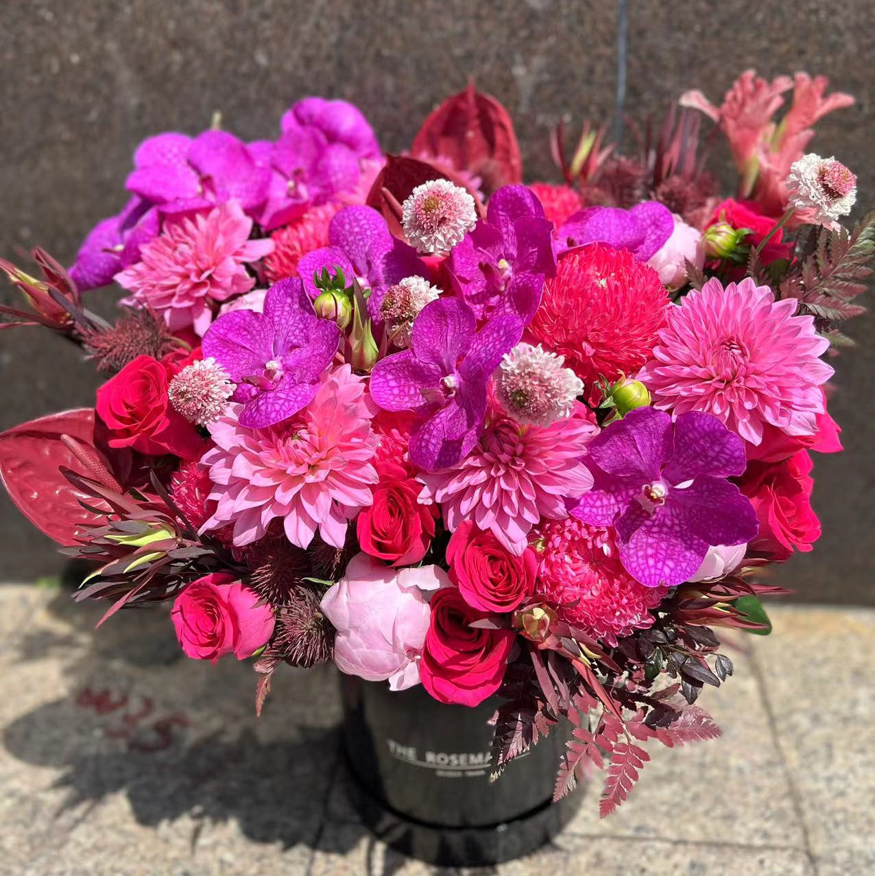 香港花店|Phalaenopsis Orchid Box蝴蝶蘭花桶 高級花盒 即日送貨