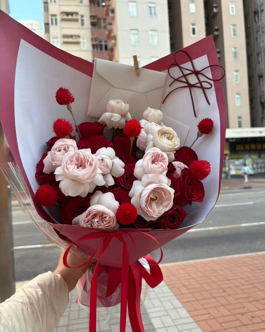 Red Rose Bouquet紅玫瑰 仙子之吻玫瑰花束