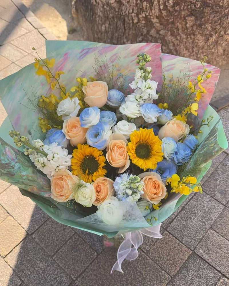 Graduation bouquet for girls 畢業花束 太陽花 向日葵