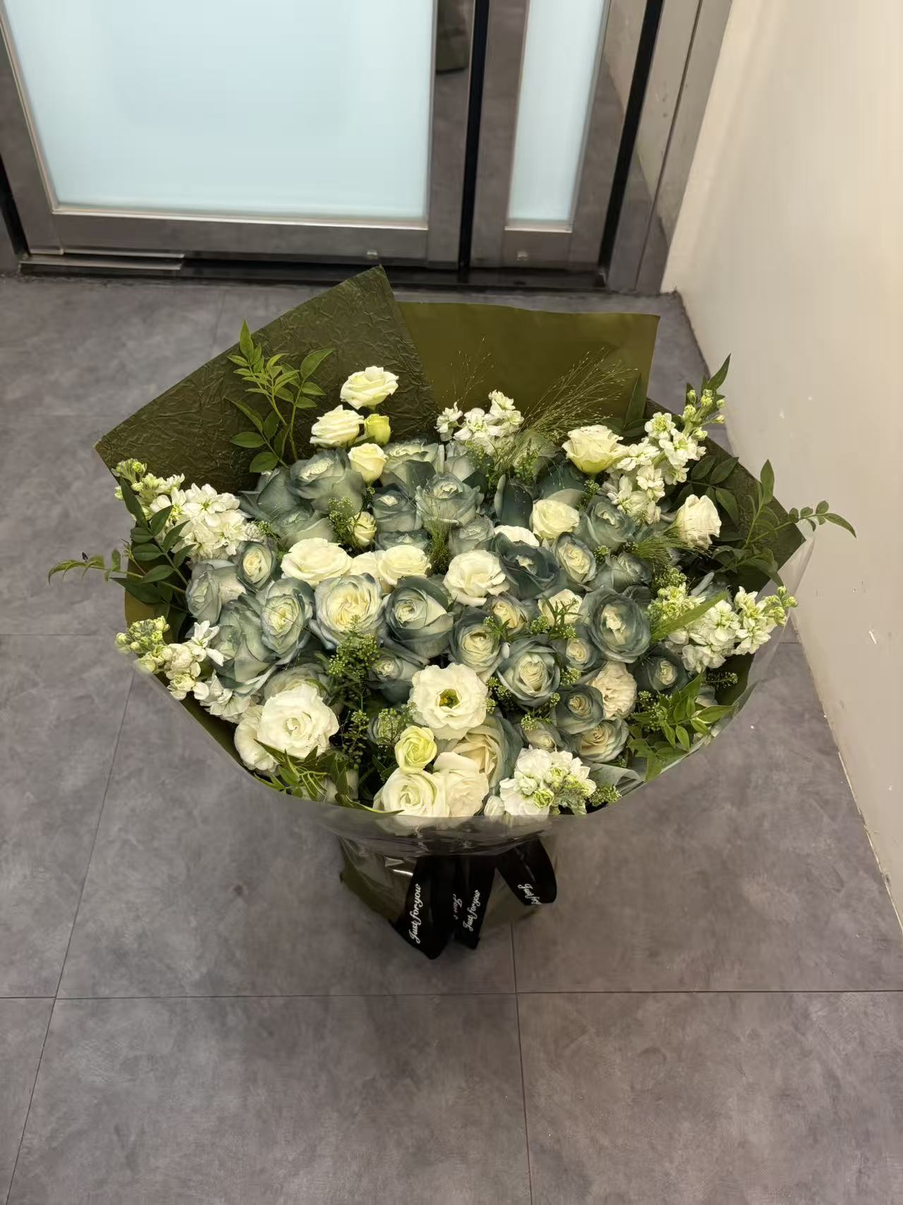 Green Rose Bouquet 綠玫瑰花束50枝綠色玫瑰鮮花