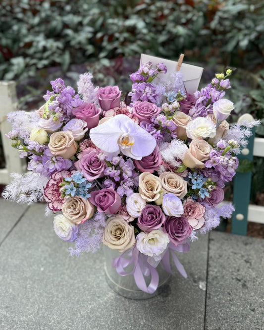Purple Flower Box紫色花桶 花盒