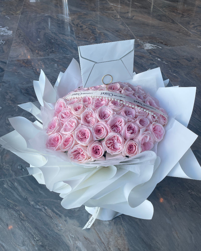 52pcs Pink Roses 52朵粉荔枝玫瑰