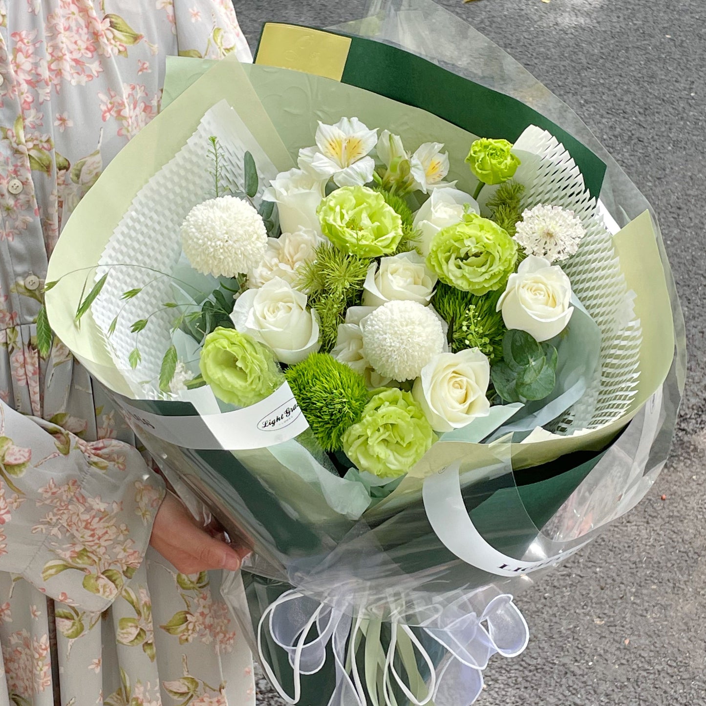 White Roses Real Flower S127