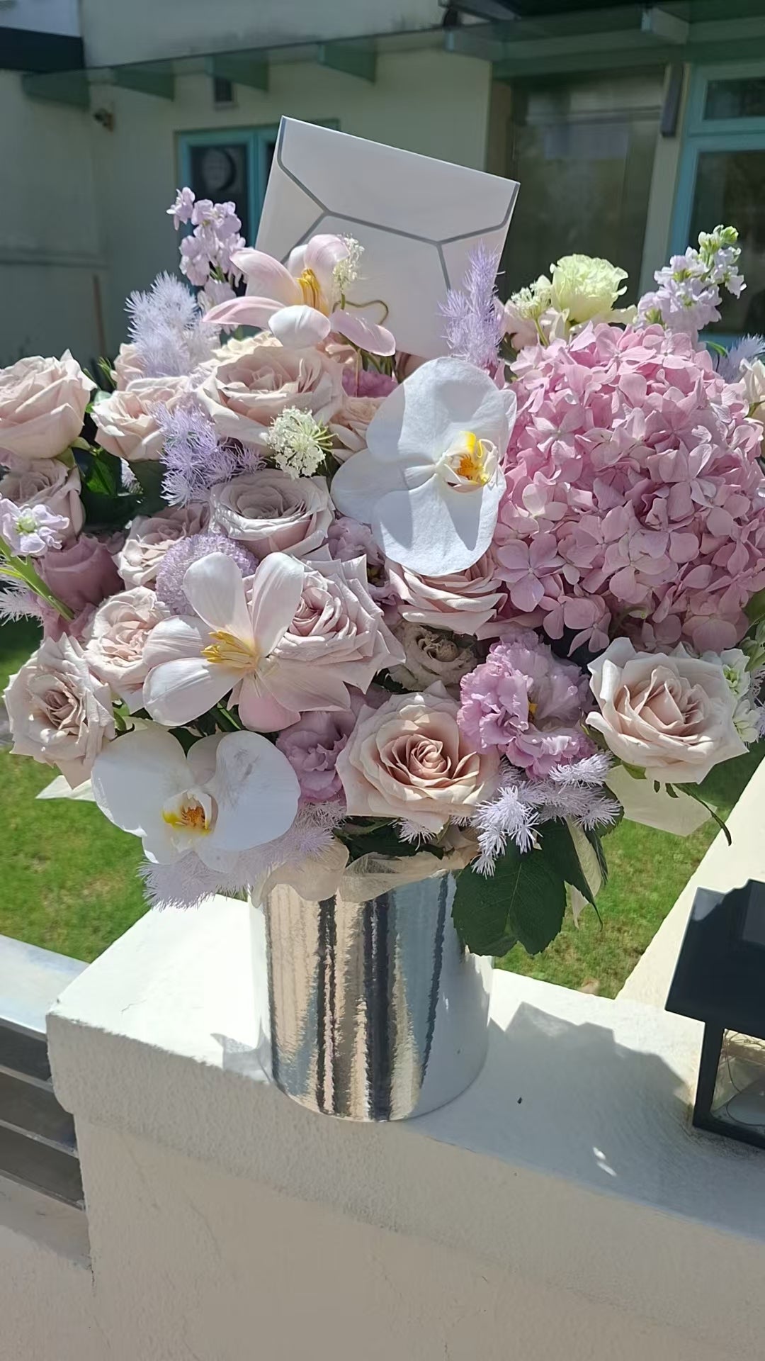 香港花店|Purple Rose Flower Box紫玫瑰花桶 紫色系花盒