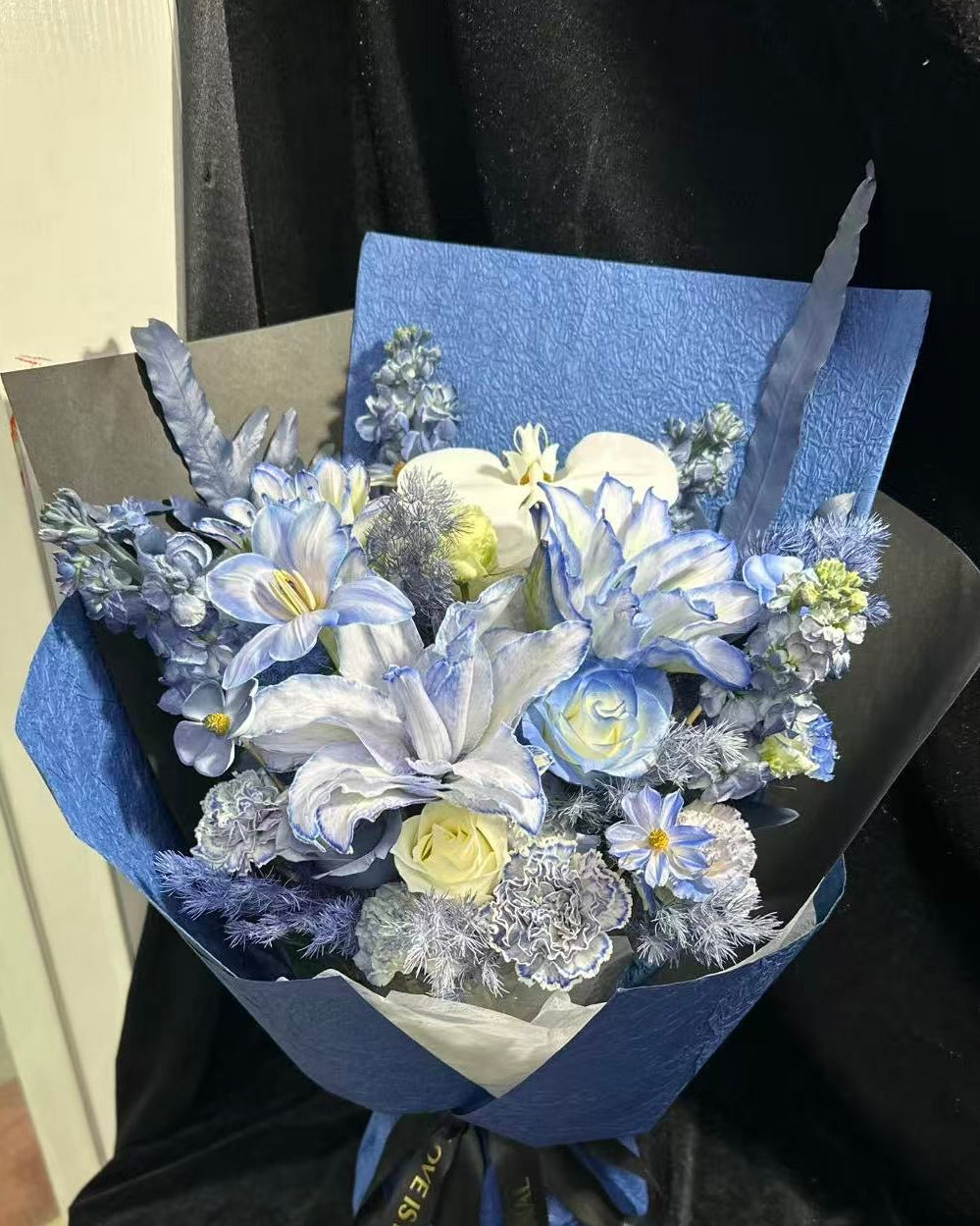 【星海湛藍】深藍玫瑰 男士花束 Men's Bouquet