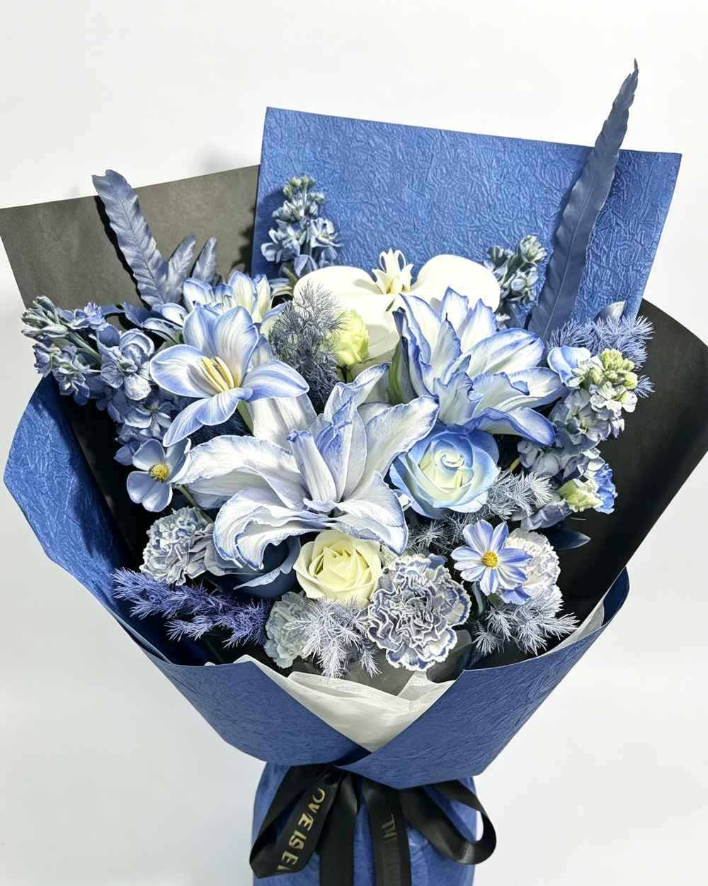【星海湛藍】深藍玫瑰 男士花束 Men's Bouquet