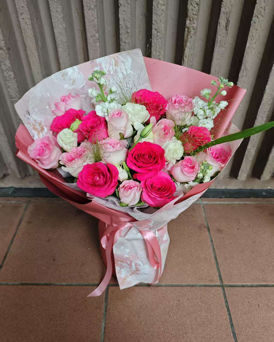 Red Bouquet Freud Rose 弗洛伊德玫瑰鮮花 即日鮮花