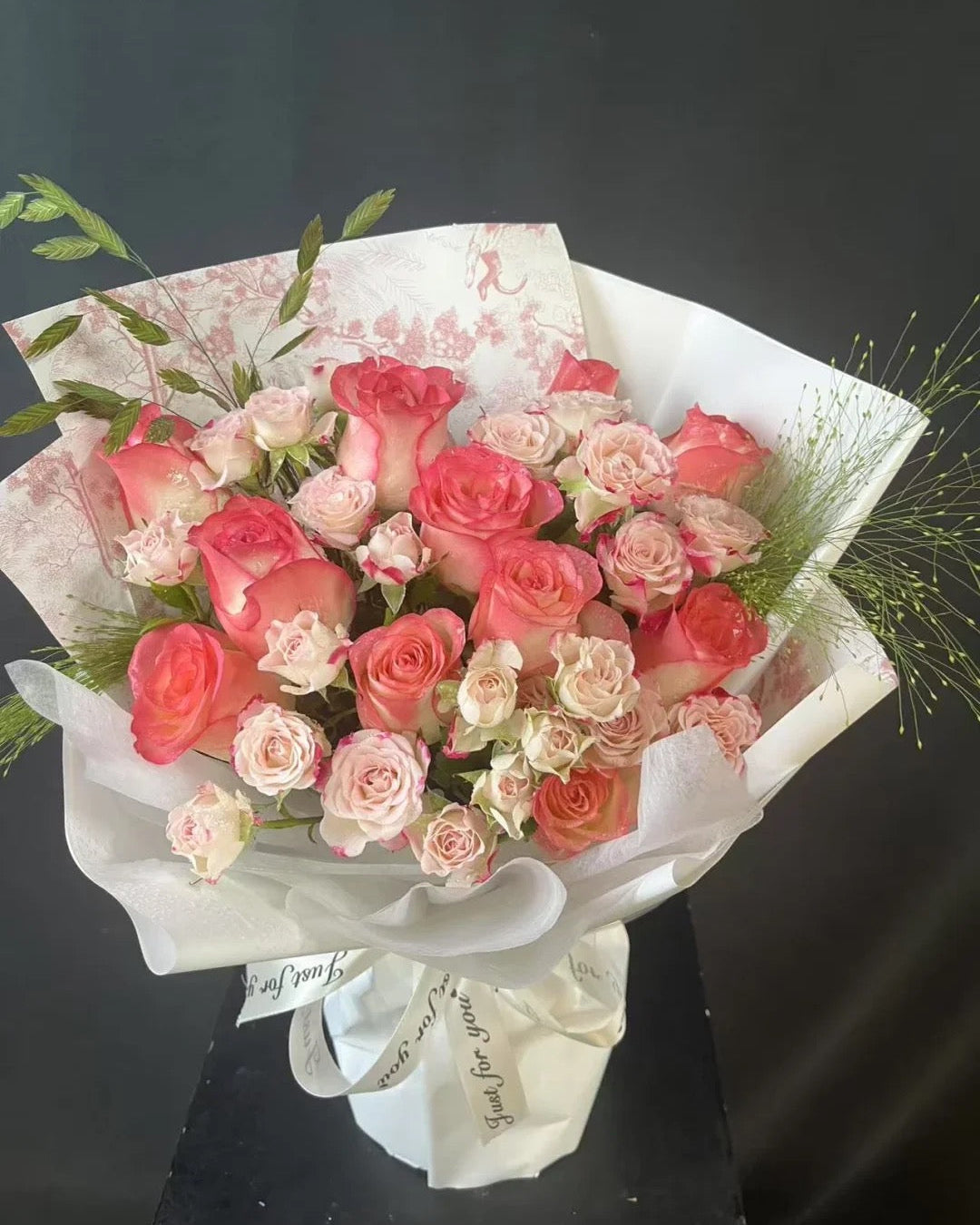 Red Bouquet red roses 粉紅玫瑰  即日鮮花