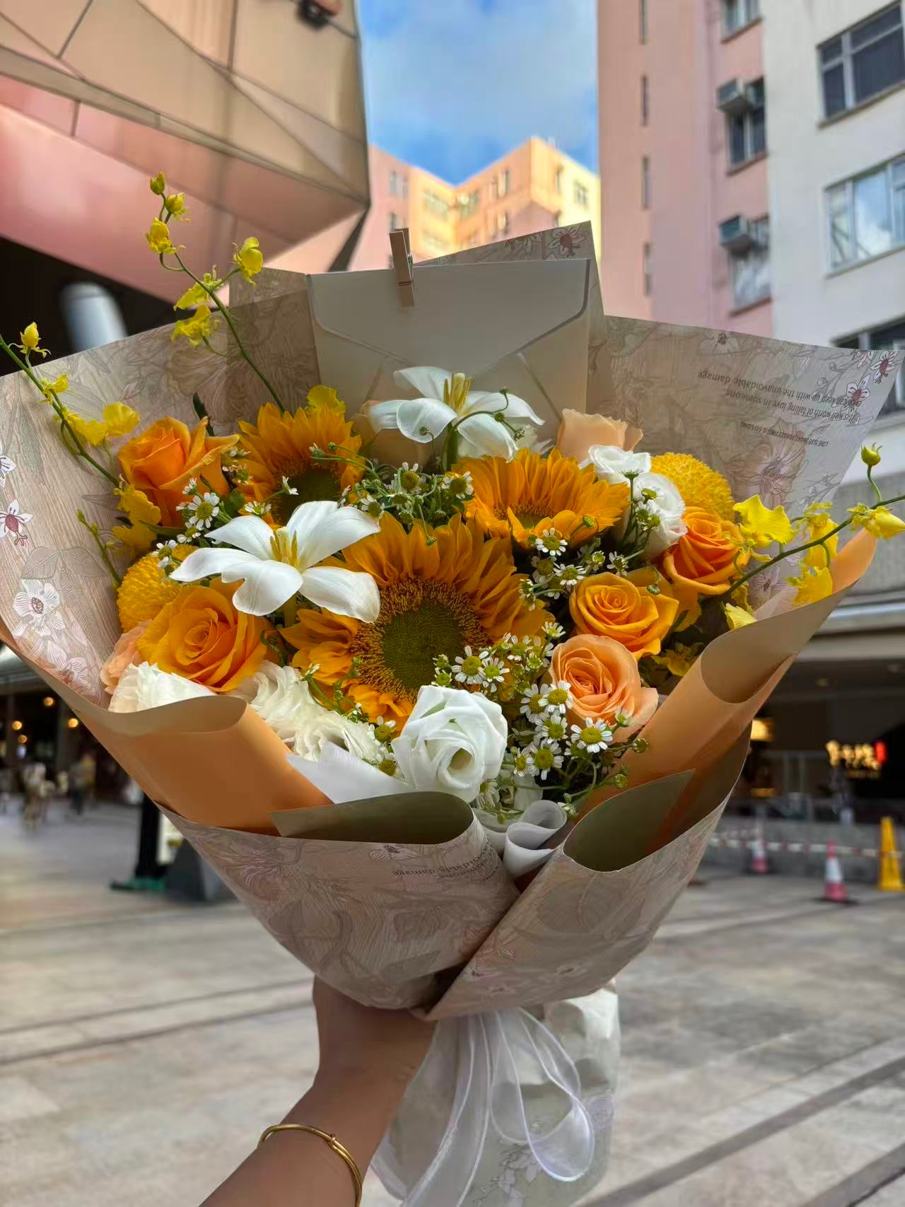 Orange Bouquet 鬱金香太陽花