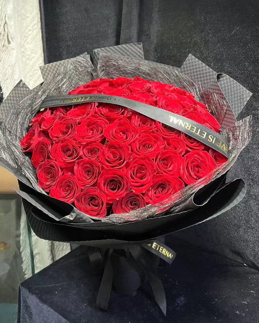 52 Red Roses Bouquet 52朵紅玫瑰花束