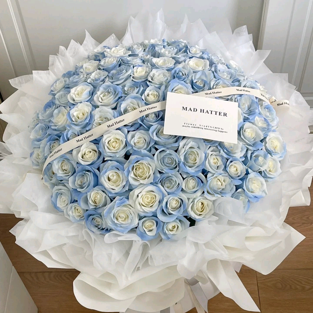 Blue Rose 99stiems super big bouquet