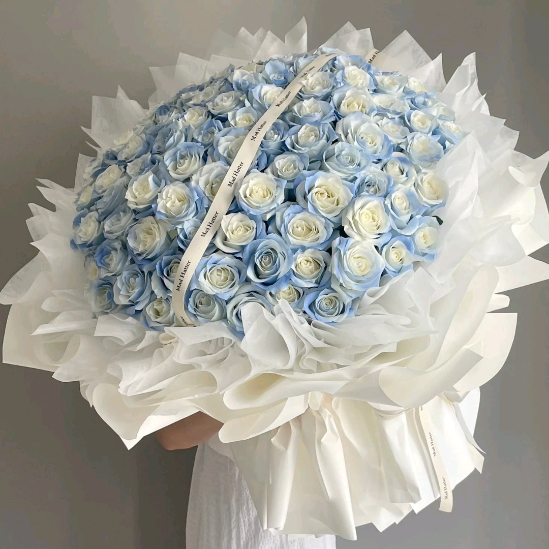 Blue Rose 99stiems super big bouquet