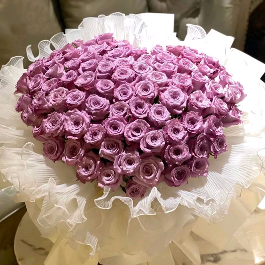 Purple Rose  99stiems super big bouquet