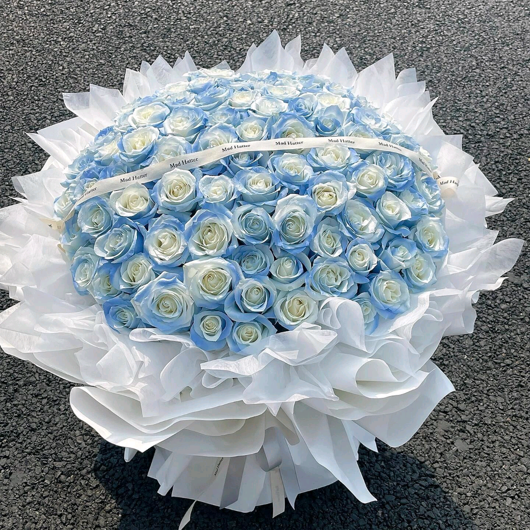 Blue Rose 99stiems super big bouquet