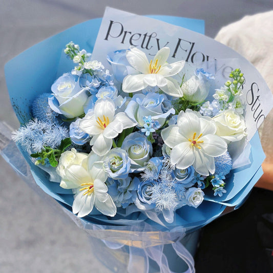 Blue Roses Real Flower S172