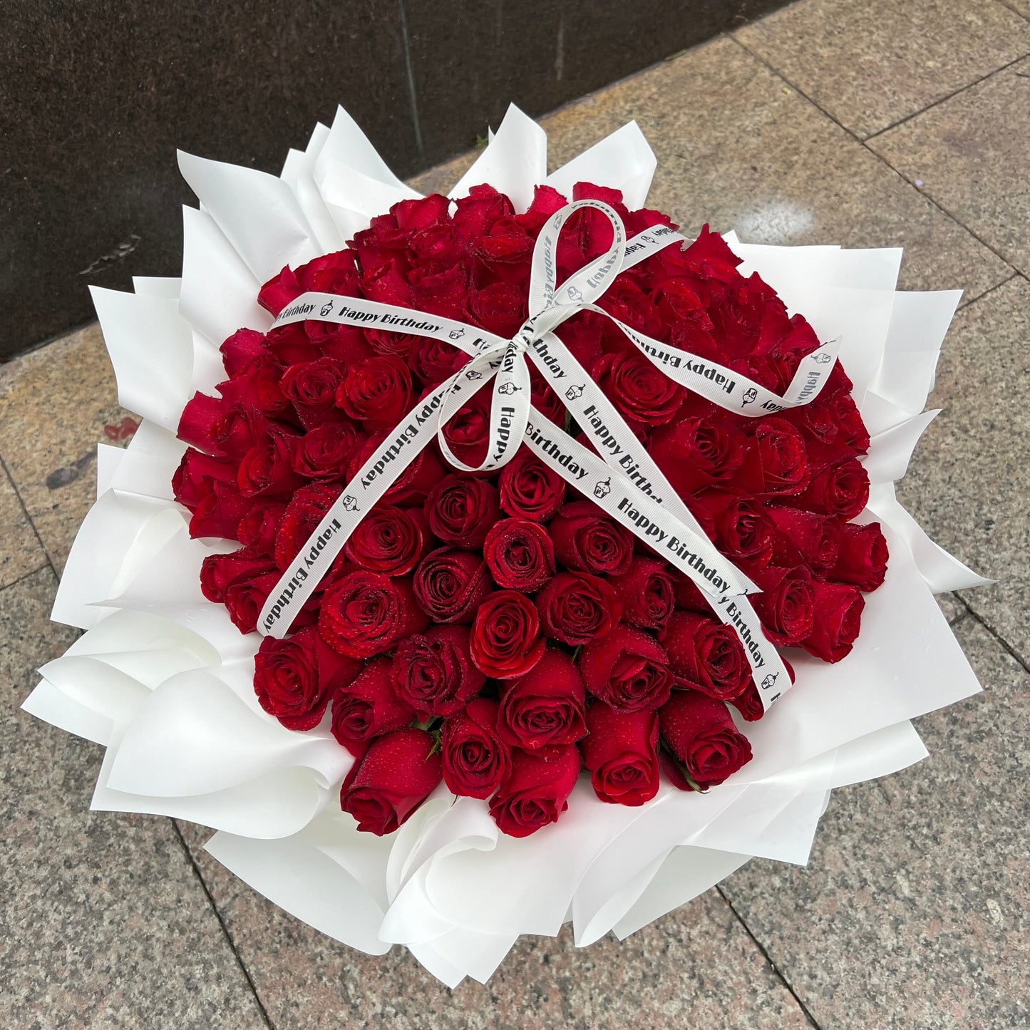 香港花店|Valentine's Day bouquets 99 Roses 情人節99朵紅玫瑰花束 即日送貨
