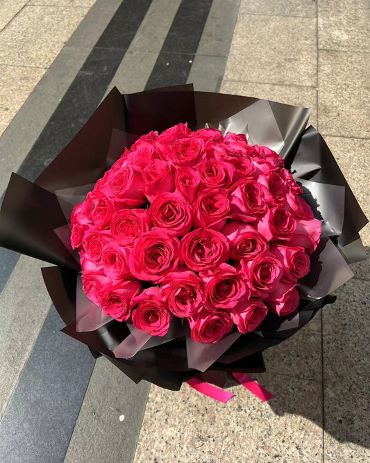 52 Freud Roses Bouquet 52朵弗洛伊德玫瑰鮮花