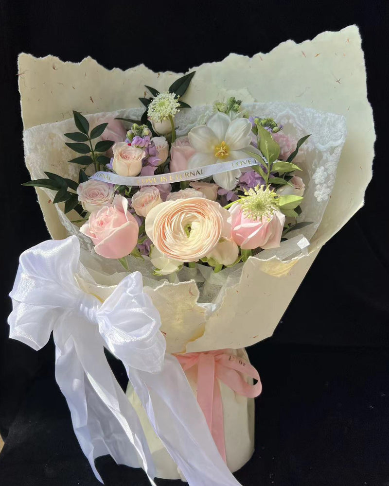 Small Pink Rose Bouquet 粉玫瑰小花束