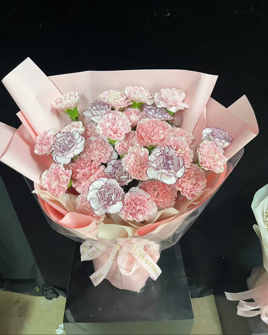 Pink Carnation Bouquet 粉紅康乃馨鮮花